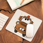 PC, gaming si accesorii - Periferice PC - Mousepad - Mousepad Cars Mater Bucsa Masini Curse, 21x19cm - Infinity.ro