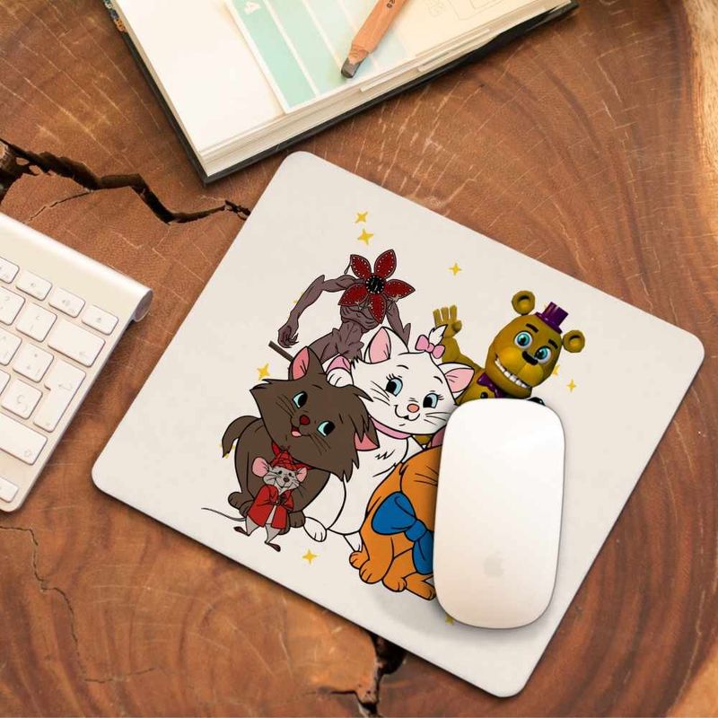 PC, gaming si accesorii - Periferice PC - Mousepad - Mousepad Pisicile Aristocrate Marie Berlioz Toulouse, 21x19cm - Infinity.ro