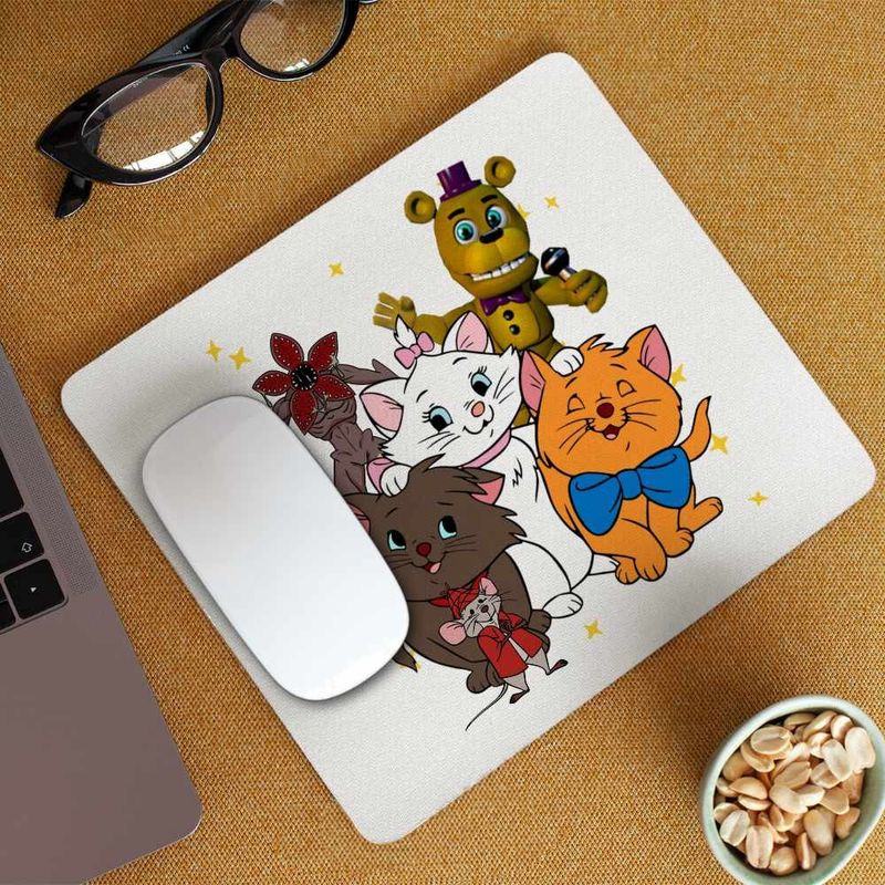 PC, gaming si accesorii - Periferice PC - Mousepad - Mousepad Pisicile Aristocrate Marie Berlioz Toulouse, 21x19cm - Infinity.ro