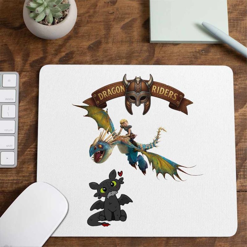 PC, gaming si accesorii - Periferice PC - Mousepad - Mousepad Dragon Astrid How to train your dragon, 21x19cm - Infinity.ro