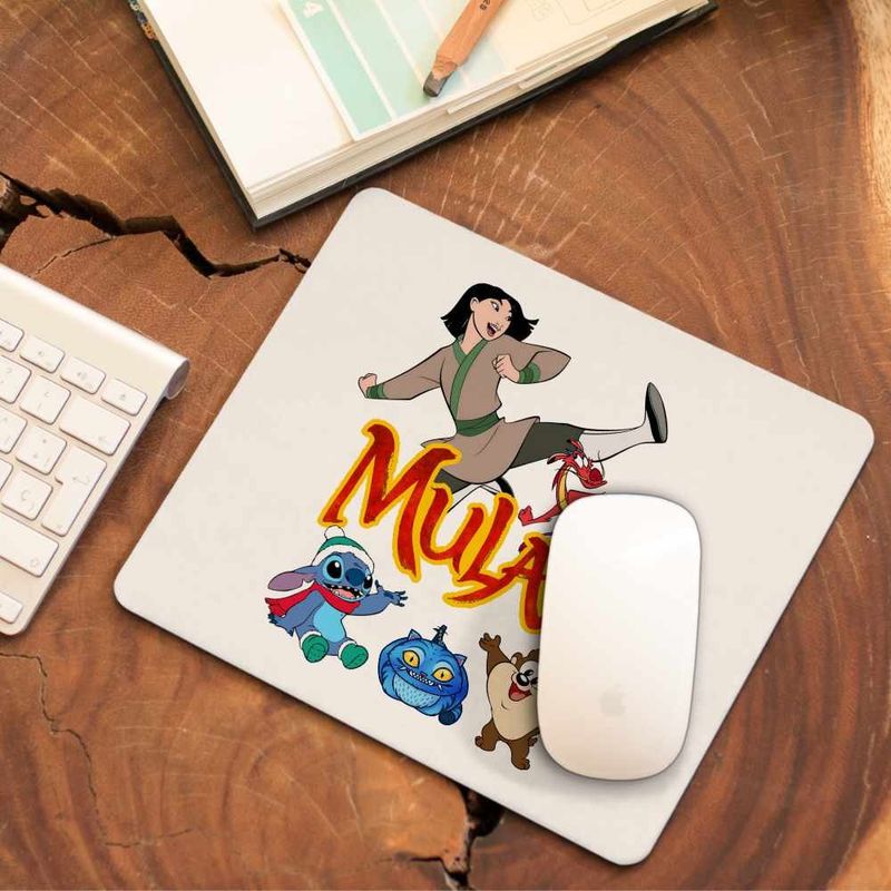 PC, gaming si accesorii - Periferice PC - Mousepad - Mousepad Mulan Mushu Kung Fu, 21x19cm - Infinity.ro