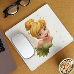PC, gaming si accesorii - Periferice PC - Mousepad - Mousepad Tinker Bell Peter Pan Clopotica, 21x19cm - Infinity.ro