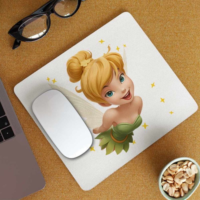 PC, gaming si accesorii - Periferice PC - Mousepad - Mousepad Tinker Bell Peter Pan Clopotica, 21x19cm - Infinity.ro