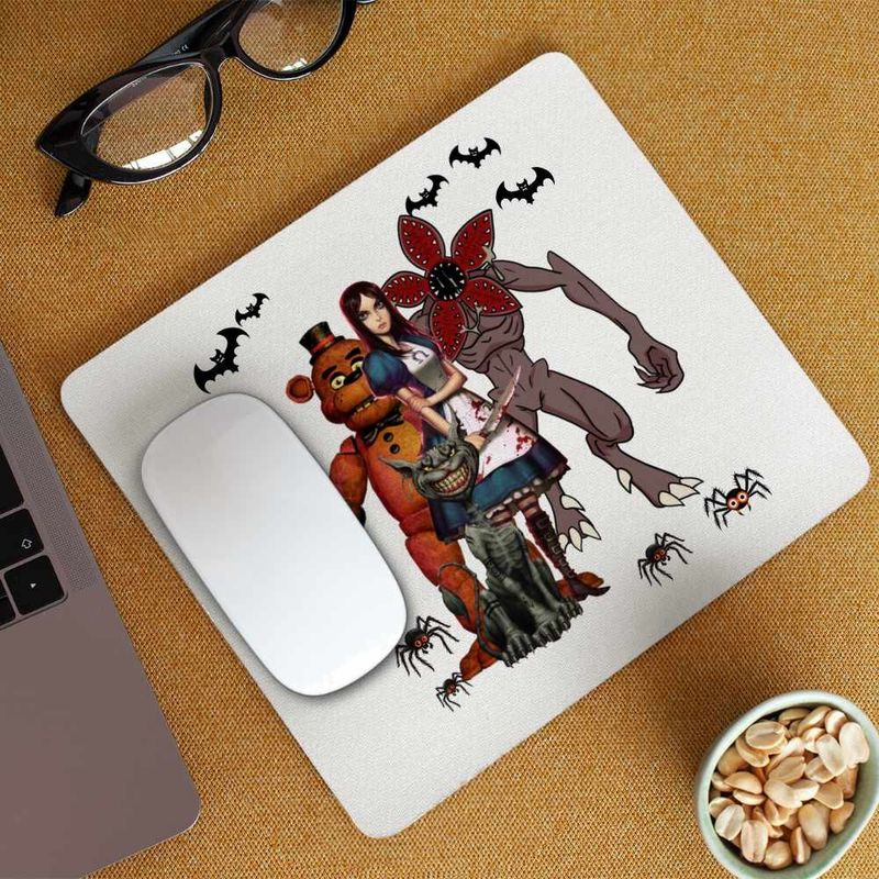 PC, gaming si accesorii - Periferice PC - Mousepad - Mousepad Alice Fnaf Stranger Things Horror Madness, 21x19cm - Infinity.ro