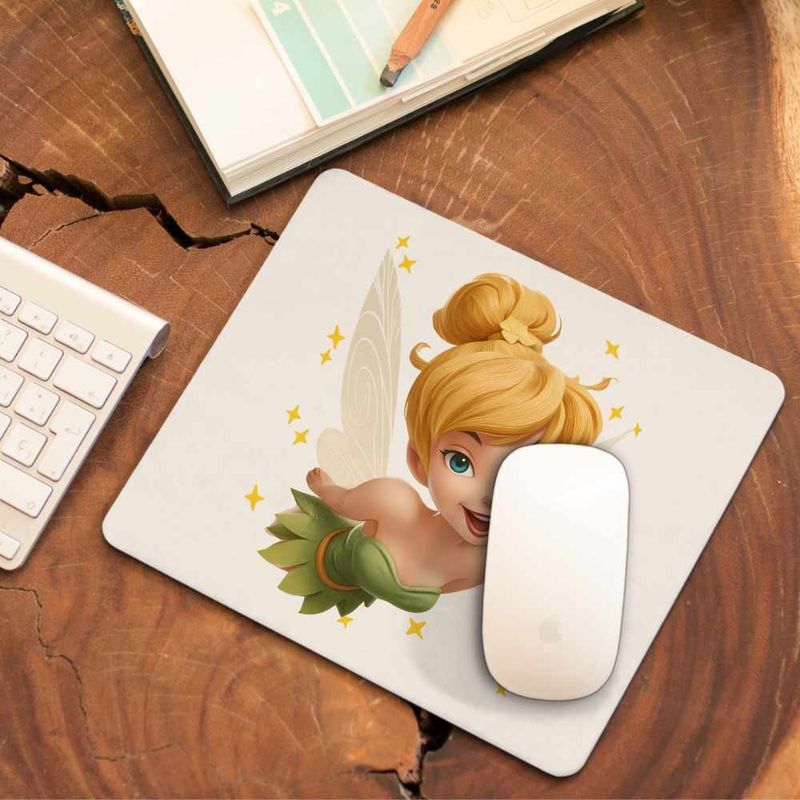 PC, gaming si accesorii - Periferice PC - Mousepad - Mousepad Tinker Bell Peter Pan Clopotica, 21x19cm - Infinity.ro