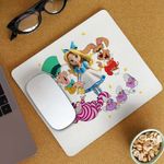 PC, gaming si accesorii - Periferice PC - Mousepad - Mousepad Alice Tara Minunilor Mad Hatter March Hare, 21x19cm - Infinity.ro