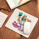 PC, gaming si accesorii - Periferice PC - Mousepad - Mousepad Alice Tara Minunilor Mad Hatter March Hare, 21x19cm - Infinity.ro