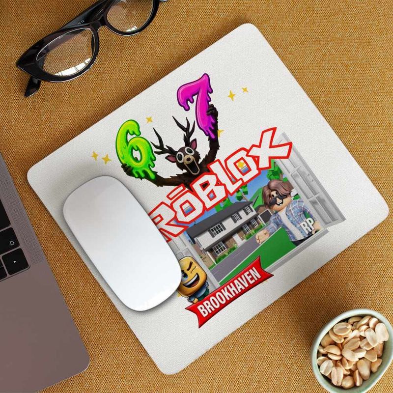 PC, gaming si accesorii - Periferice PC - Mousepad - Mousepad Roblox Brookhaven, 21x19cm - Infinity.ro