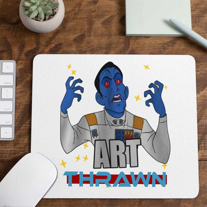 PC, gaming si accesorii - Periferice PC - Mousepad - Mousepad Thrawn Art Star Wars Grand Admiral, 21x19cm - Infinity.ro