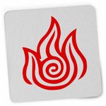 PC, gaming si accesorii - Periferice PC - Mousepad - Mousepad Avatar Firebender Element Simbol Maestru Focului, 21x19cm - Infinity.ro