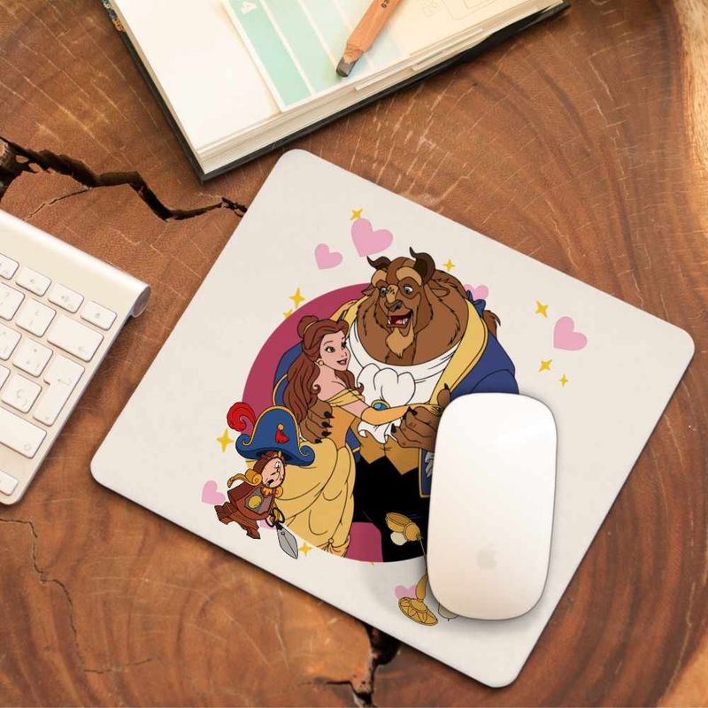 PC, gaming si accesorii - Periferice PC - Mousepad - Mousepad Frumoasa si Bestia Vals, 21x19cm - Infinity.ro