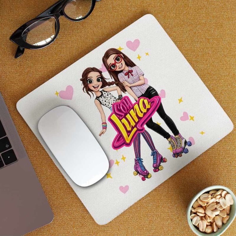 PC, gaming si accesorii - Periferice PC - Mousepad - Mousepad Soy Luna Nina Best Friends, 21x19cm - Infinity.ro