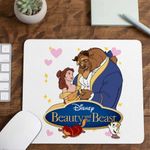 PC, gaming si accesorii - Periferice PC - Mousepad - Mousepad Frumoasa si Bestia Love, 21x19cm - Infinity.ro