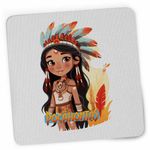 PC, gaming si accesorii - Periferice PC - Mousepad - Mousepad Native American Pocahontas, 21x19cm - Infinity.ro