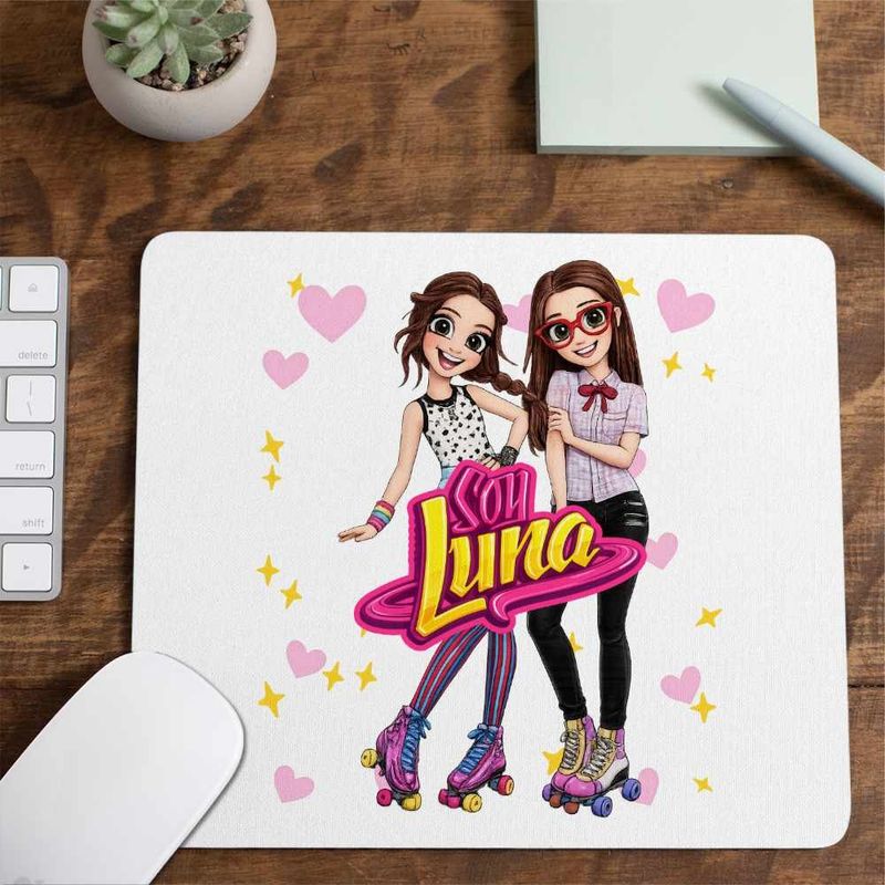 PC, gaming si accesorii - Periferice PC - Mousepad - Mousepad Soy Luna Nina Best Friends, 21x19cm - Infinity.ro