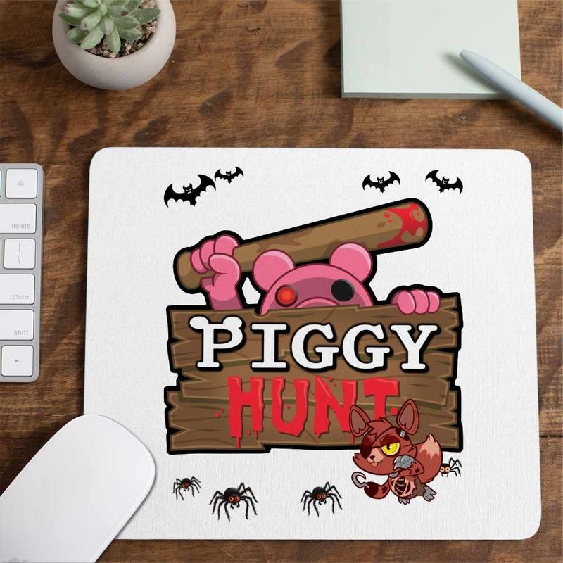 PC, gaming si accesorii - Periferice PC - Mousepad - Mousepad Piggy Hunt Roblox Pigy, 21x19cm - Infinity.ro
