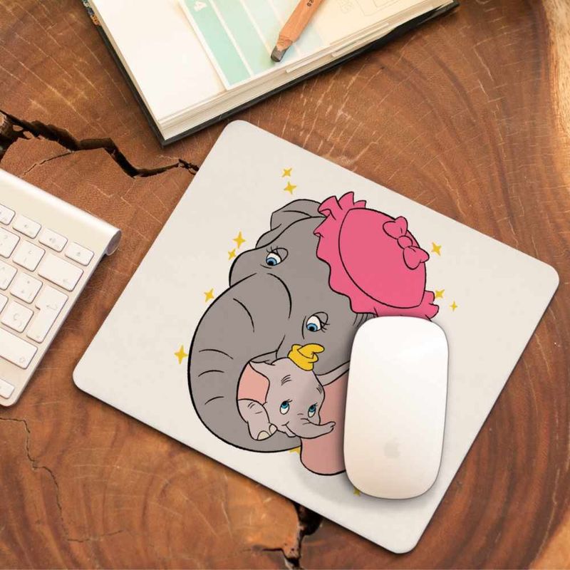 PC, gaming si accesorii - Periferice PC - Mousepad - Mousepad Dumbo Jumbo Love Elefant Circ, 21x19cm - Infinity.ro