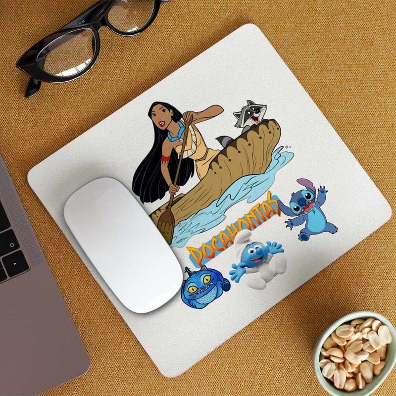 PC, gaming si accesorii - Periferice PC - Mousepad - Mousepad Pocahontas Meeko Canoe, 21x19cm - Infinity.ro
