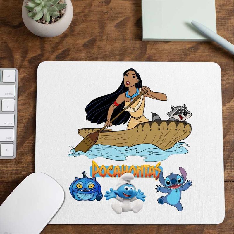 PC, gaming si accesorii - Periferice PC - Mousepad - Mousepad Pocahontas Meeko Canoe, 21x19cm - Infinity.ro