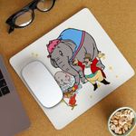 PC, gaming si accesorii - Periferice PC - Mousepad - Mousepad Dumbo Jumbo Baie Circus, 21x19cm - Infinity.ro