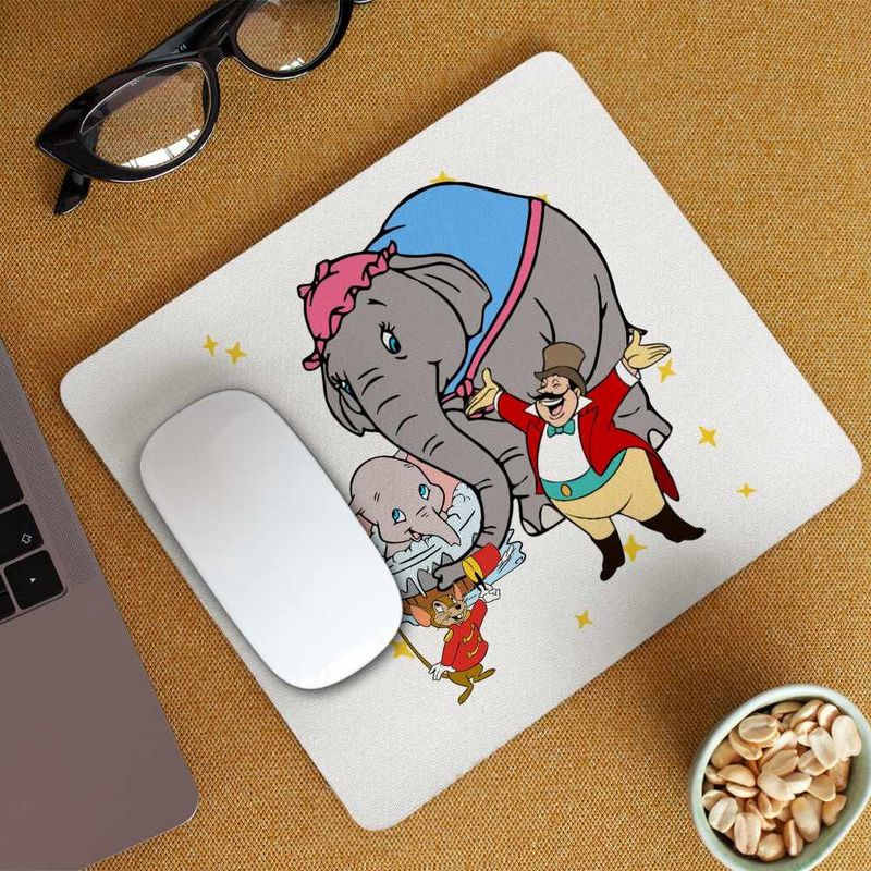 PC, gaming si accesorii - Periferice PC - Mousepad - Mousepad Dumbo Jumbo Baie Circus, 21x19cm - Infinity.ro