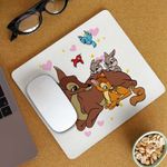 PC, gaming si accesorii - Periferice PC - Mousepad - Mousepad Bambi Thumper Iepuras Caprioara, 21x19cm - Infinity.ro