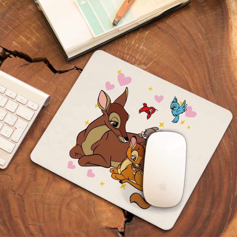 PC, gaming si accesorii - Periferice PC - Mousepad - Mousepad Bambi Thumper Iepuras Caprioara, 21x19cm - Infinity.ro