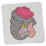PC, gaming si accesorii - Periferice PC - Mousepad - Mousepad Dumbo Jumbo Love Elefant Circ, 21x19cm - Infinity.ro
