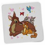 PC, gaming si accesorii - Periferice PC - Mousepad - Mousepad Bambi Thumper Iepuras Caprioara, 21x19cm - Infinity.ro