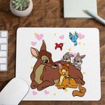 PC, gaming si accesorii - Periferice PC - Mousepad - Mousepad Bambi Thumper Iepuras Caprioara, 21x19cm - Infinity.ro