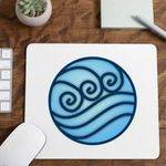 PC, gaming si accesorii - Periferice PC - Mousepad - Mousepad Avatar Waterbender Element Simbol Maestru Apei, 21x19cm - Infinity.ro