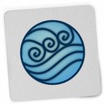PC, gaming si accesorii - Periferice PC - Mousepad - Mousepad Avatar Waterbender Element Simbol Maestru Apei, 21x19cm - Infinity.ro
