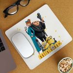 PC, gaming si accesorii - Periferice PC - Mousepad - Mousepad Despicable Minions Family Minioni, 21x19cm - Infinity.ro