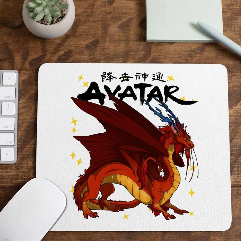 PC, gaming si accesorii - Periferice PC - Mousepad - Mousepad Avatar Dragon Fang Roku Anime Airbender, 21x19cm - Infinity.ro