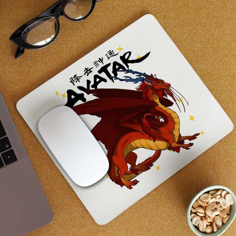 PC, gaming si accesorii - Periferice PC - Mousepad - Mousepad Avatar Dragon Fang Roku Anime Airbender, 21x19cm - Infinity.ro
