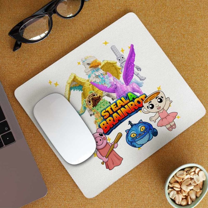 PC, gaming si accesorii - Periferice PC - Mousepad - Mousepad Steal a Brainrot Roblox Griffin Pegasus Meme, 21x19cm - Infinity.ro