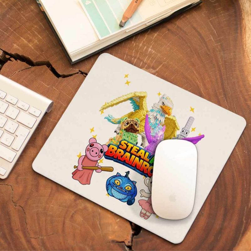 PC, gaming si accesorii - Periferice PC - Mousepad - Mousepad Steal a Brainrot Roblox Griffin Pegasus Meme, 21x19cm - Infinity.ro