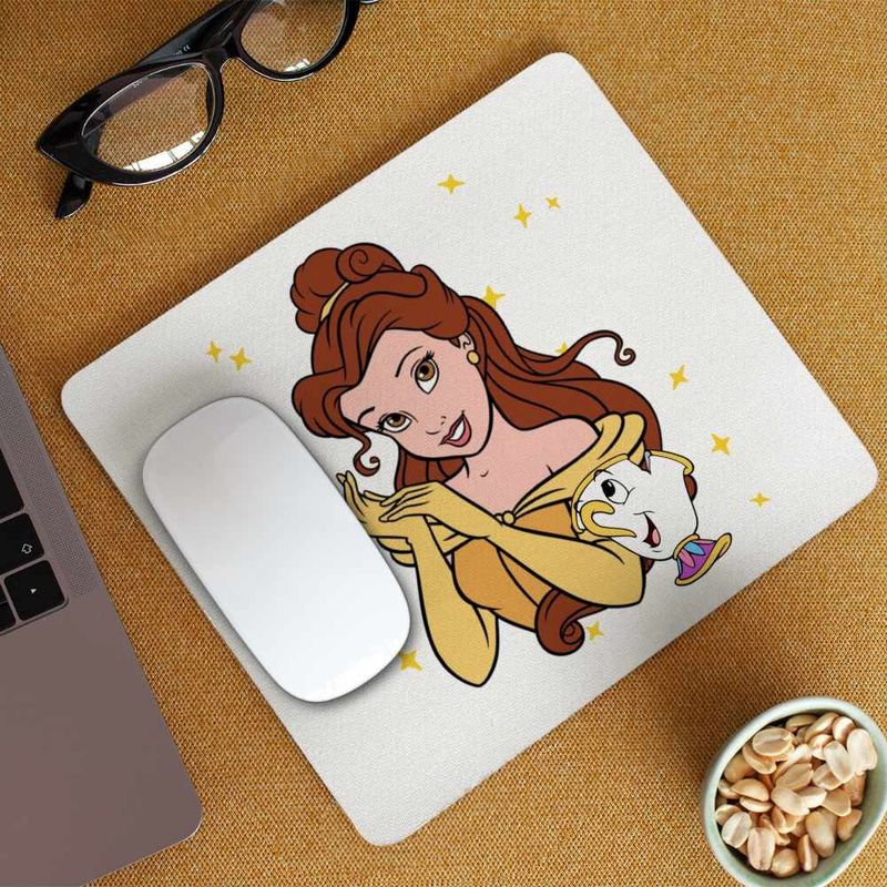 PC, gaming si accesorii - Periferice PC - Mousepad - Mousepad Frumoasa si Bestia Printesa, 21x19cm - Infinity.ro