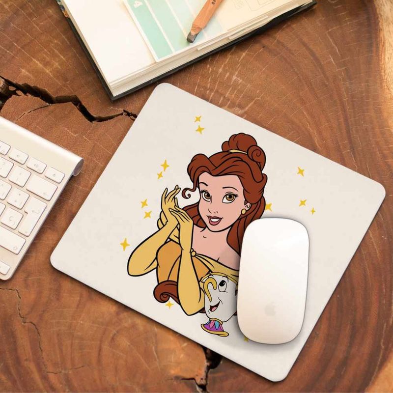 PC, gaming si accesorii - Periferice PC - Mousepad - Mousepad Frumoasa si Bestia Printesa, 21x19cm - Infinity.ro