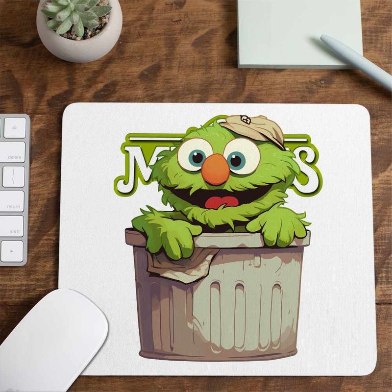PC, gaming si accesorii - Periferice PC - Mousepad - Mousepad The Muppets Oscar Grouch, 21x19cm - Infinity.ro