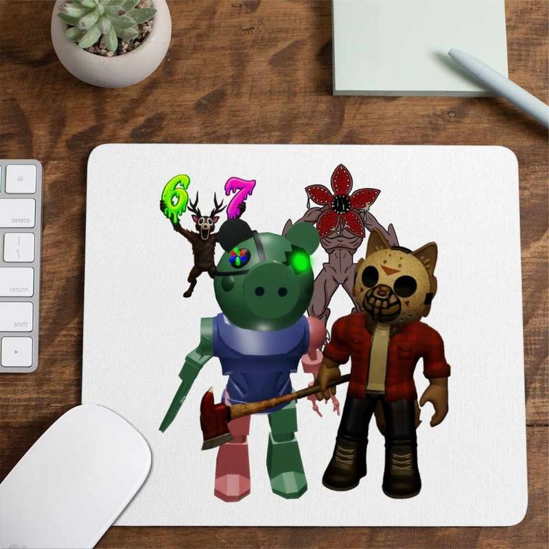 PC, gaming si accesorii - Periferice PC - Mousepad - Mousepad Robby Doggy Roblox Piggy Pigy, 21x19cm - Infinity.ro