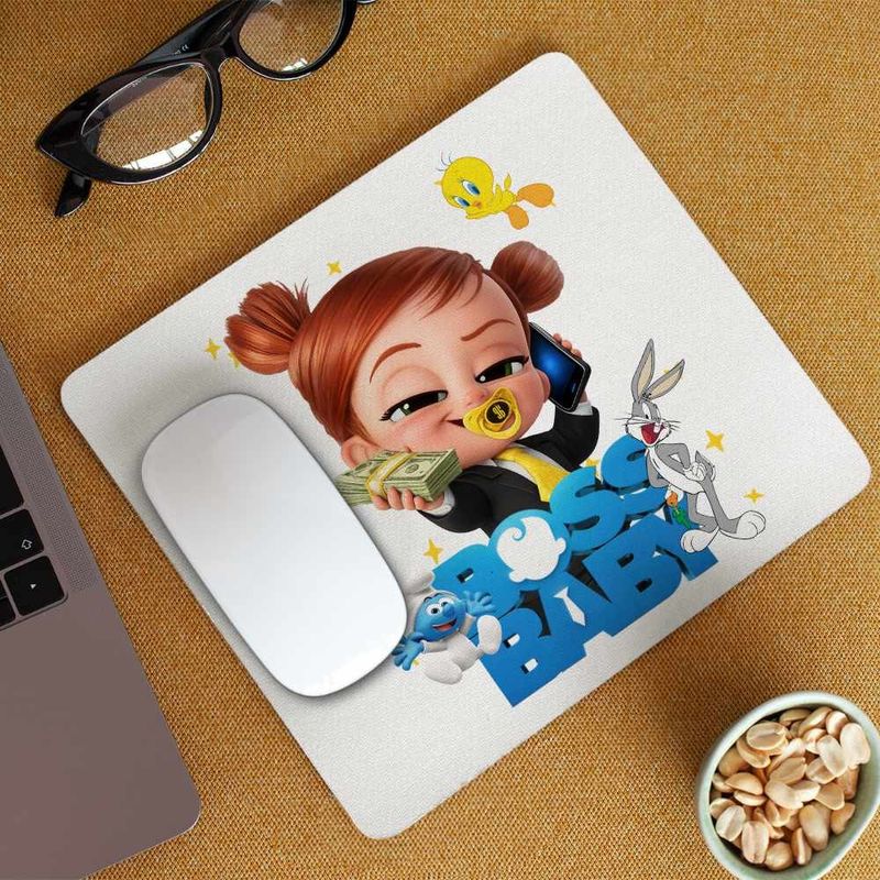 PC, gaming si accesorii - Periferice PC - Mousepad - Mousepad Baby Boss Tina Telefon Leader, 21x19cm - Infinity.ro