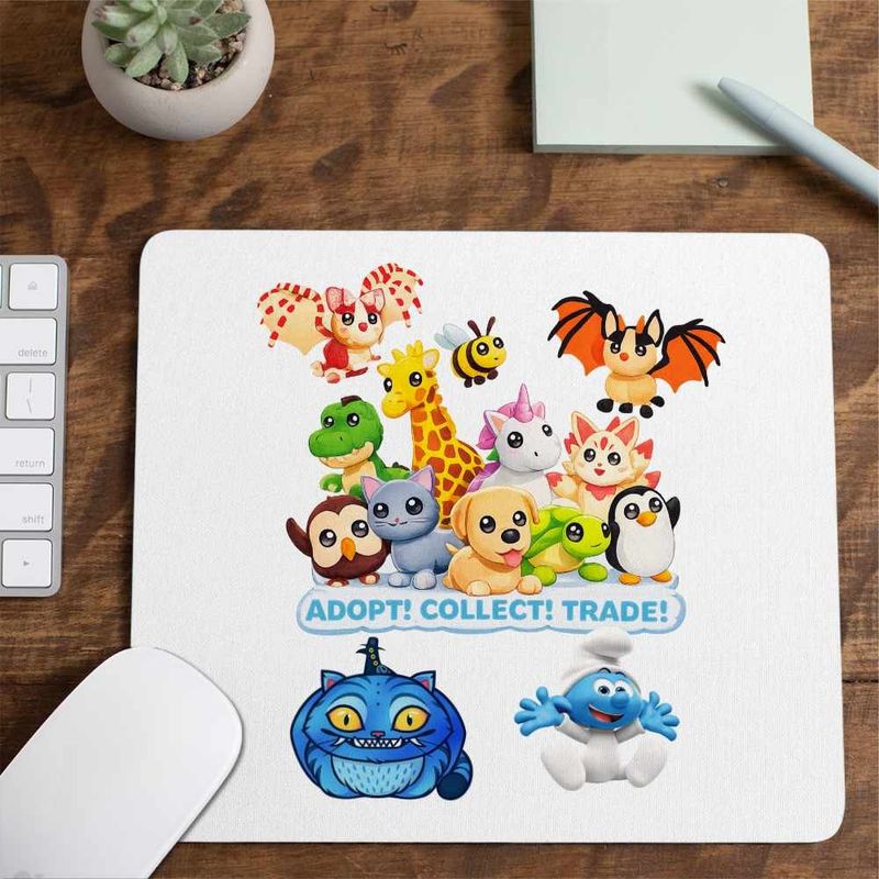 PC, gaming si accesorii - Periferice PC - Mousepad - Mousepad Adopt Me Collect Trade Roblox, 21x19cm - Infinity.ro