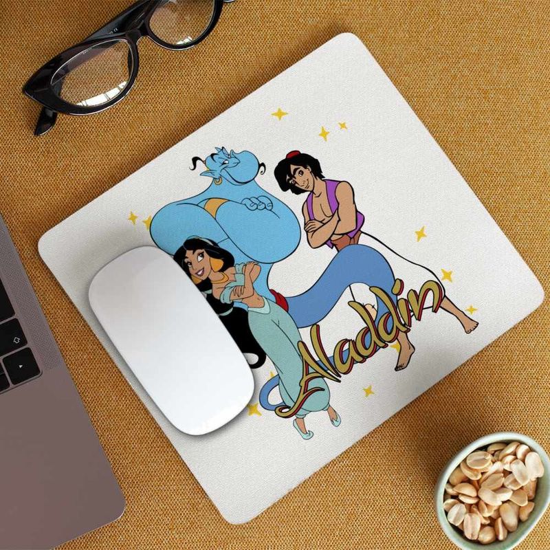 PC, gaming si accesorii - Periferice PC - Mousepad - Mousepad Aladdin Jasmine Aladdin Genie Duh, 21x19cm - Infinity.ro