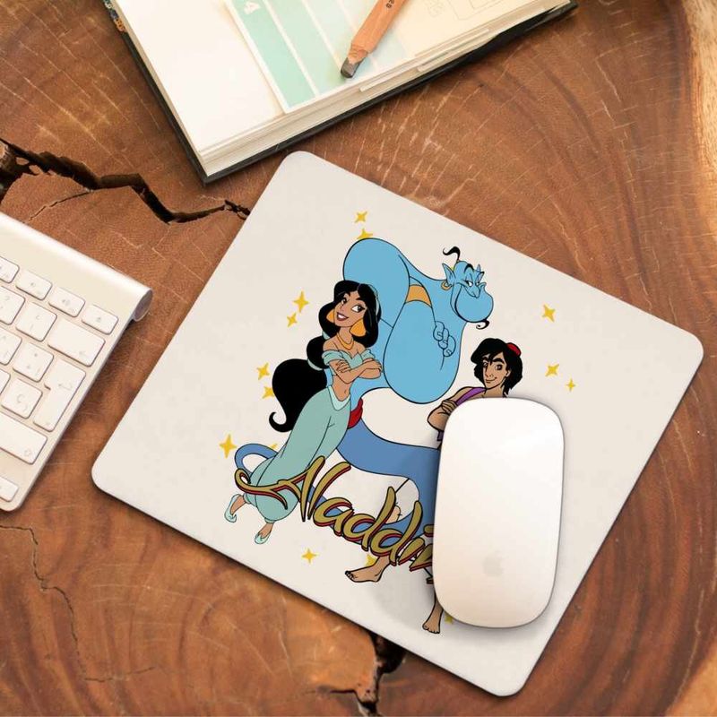 PC, gaming si accesorii - Periferice PC - Mousepad - Mousepad Aladdin Jasmine Aladdin Genie Duh, 21x19cm - Infinity.ro