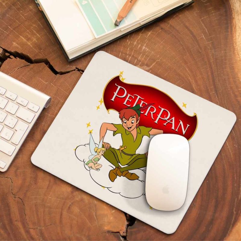 PC, gaming si accesorii - Periferice PC - Mousepad - Mousepad Clopotica Peter Pan Tinker Bell Neverland, 21x19cm - Infinity.ro