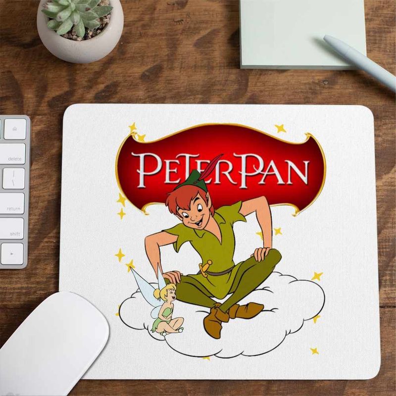 PC, gaming si accesorii - Periferice PC - Mousepad - Mousepad Clopotica Peter Pan Tinker Bell Neverland, 21x19cm - Infinity.ro