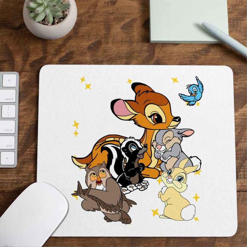 PC, gaming si accesorii - Periferice PC - Mousepad - Mousepad Bambi Thumper Flower Natura Sconcs, 21x19cm - Infinity.ro