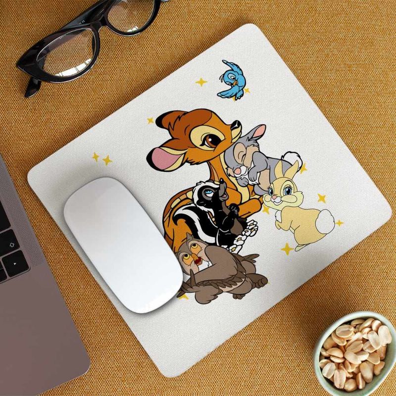 PC, gaming si accesorii - Periferice PC - Mousepad - Mousepad Bambi Thumper Flower Natura Sconcs, 21x19cm - Infinity.ro