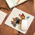 PC, gaming si accesorii - Periferice PC - Mousepad - Mousepad Bambi Thumper Flower Natura Sconcs, 21x19cm - Infinity.ro